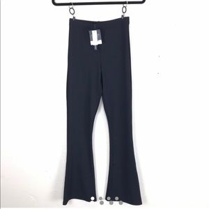 Topshop ribbed flare pants